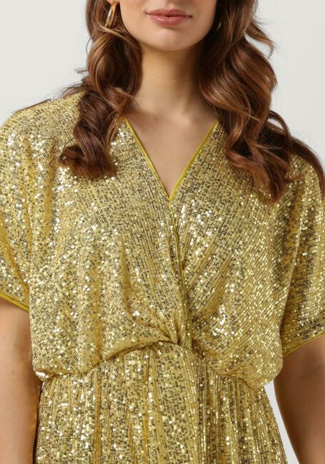 Gouden SECOND FEMALE Mini jurk SHINE ON MINI DRESS - large