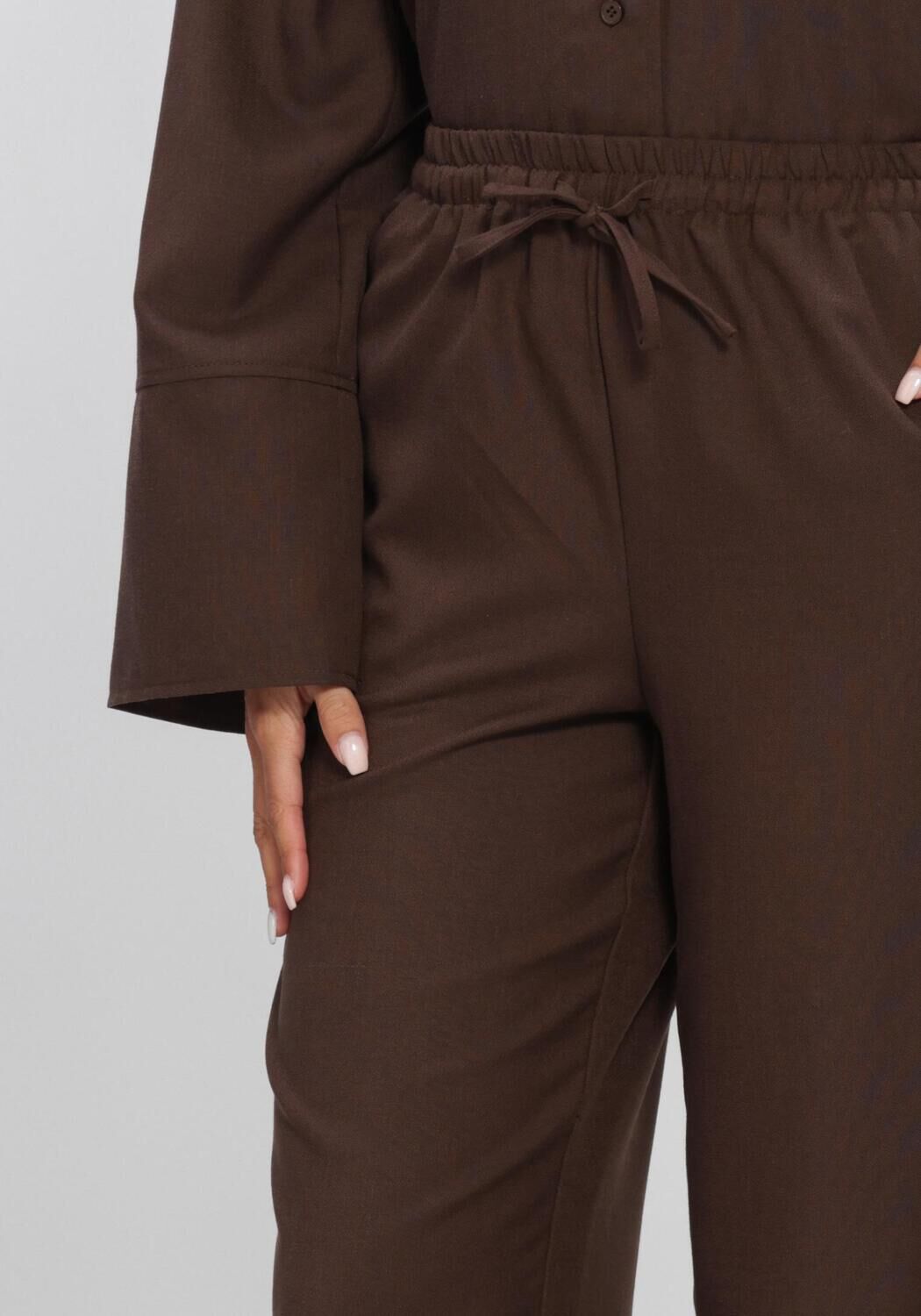 Bruine AIMEE THE LABEL Broeken SJOERDHS TROUSERS - large