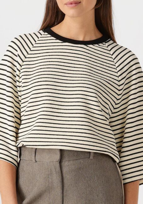 Witte CO'COUTURE T-shirt ERINCC STRIPE TEE - large