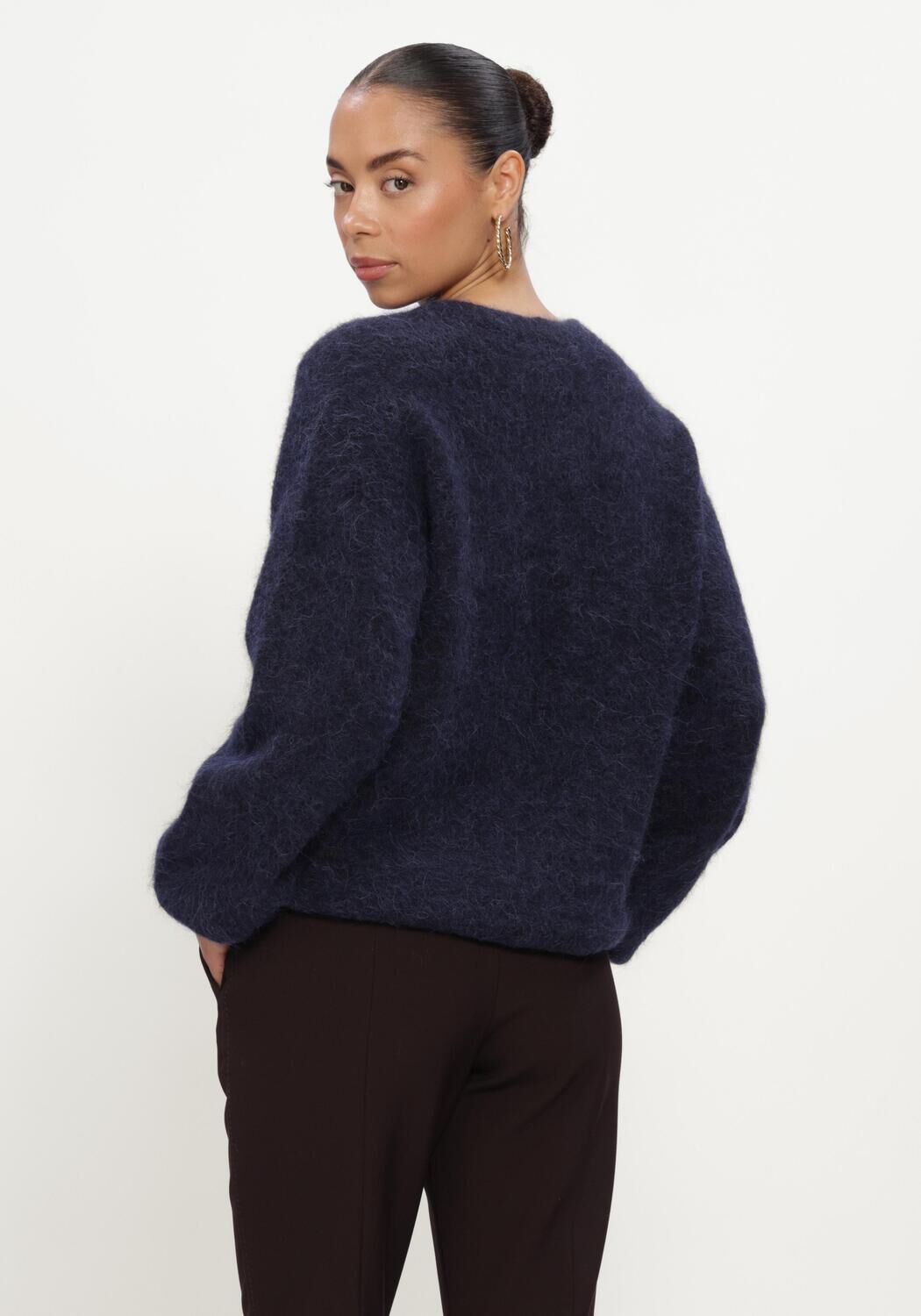 Donkerblauwe LINA LOCCHI Trui LL-BENIGNE - large