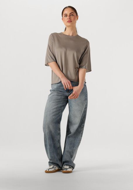 Grijze DRYKORN T-shirt NISLE - large