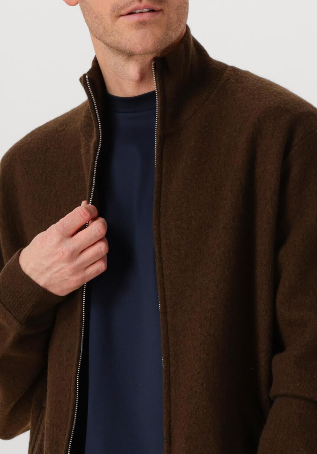 Bruine NN.07 Vest BOILED FULL ZIP 6398 - large