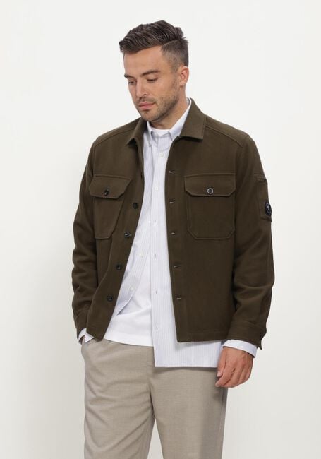 Groene CP COMPANY Overshirt OVERSHIRT IN FELTED WOOL - large