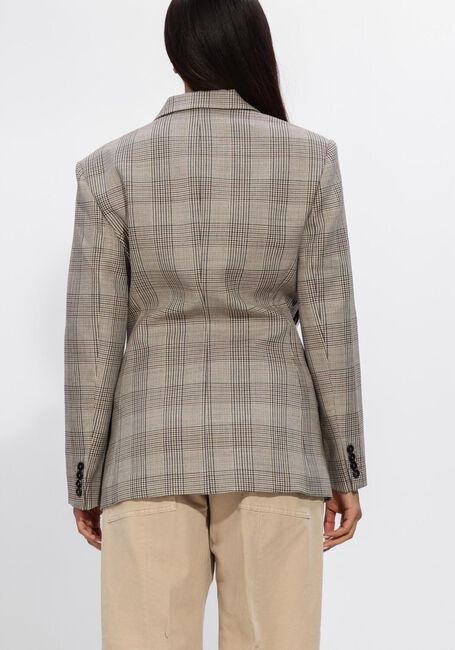 Beige ANINE BING Blazer ARETHA BLAZER -BROWN PLAID - large