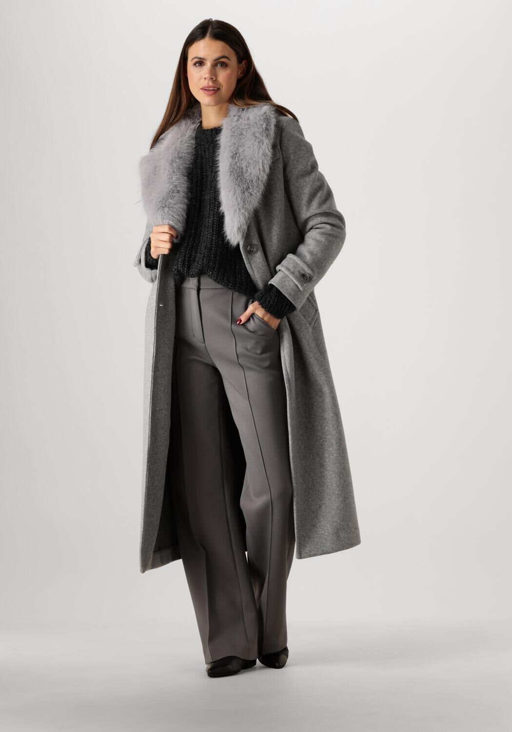 Beaumont Mantel Dames Constance, Maat: 36, Kleur: Grijs