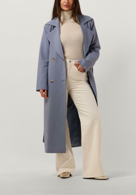Lichtblauwe NOTRE-V Trenchcoats NV-DARON BELTED COAT - large