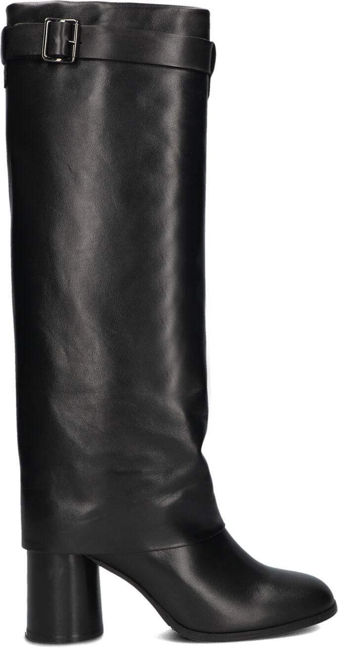 Lina Locchi Hoge Laarzen Dames Gd759, Maat: 39, Materiaal: Leer, Kleur: Zwart