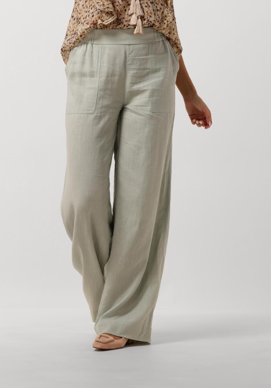 FiveUnits Wijde Broek Dames Linea, Maat: S, Kleur: Groen