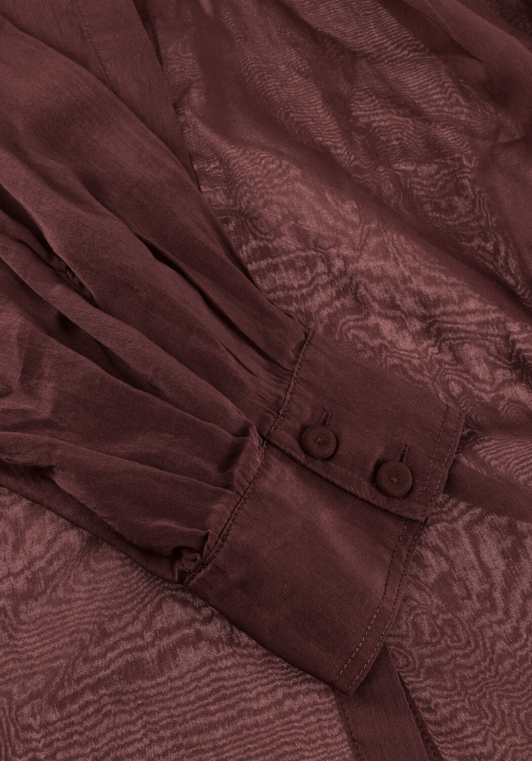 Bruine FORTE FORTE Blouses CO/SE VOILE BOW-TIE SHIRT - large