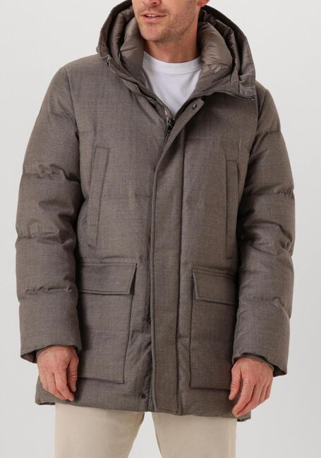 Taupe DUNO Gewatteerde jas DONBART BOLZANO - large