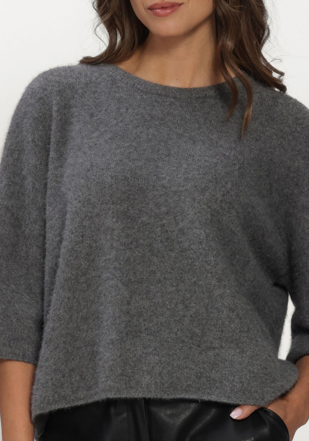 Antraciet KNIT-TED Tops & T-shirts HANS TOP - large