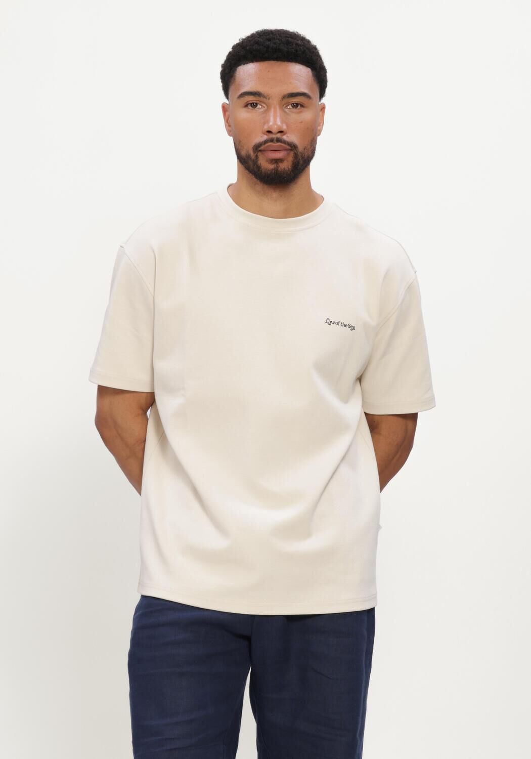 Ecru LAW OF THE SEA T-shirt LIFE FLOW - large