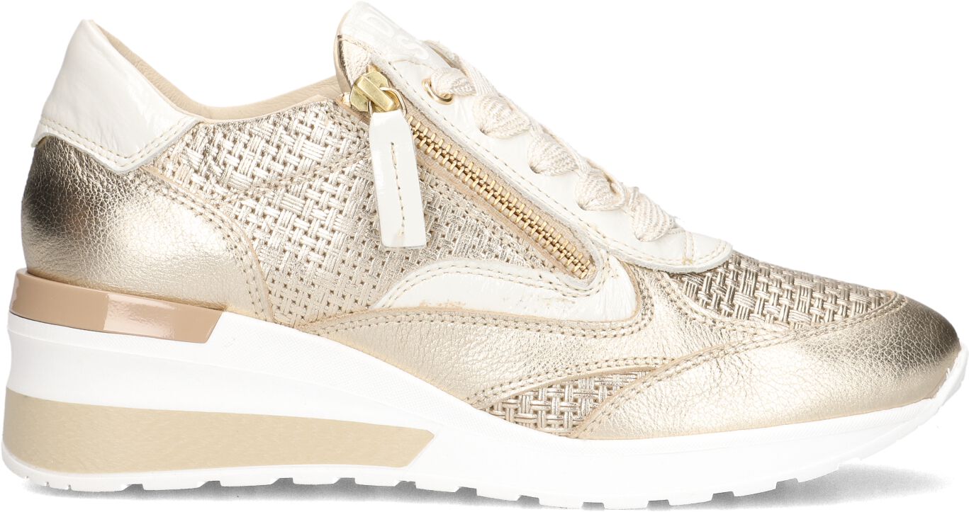 DL Sport Lage Sneakers Dames 6574, Maat: 38, Materiaal: Leer, Kleur: Goud