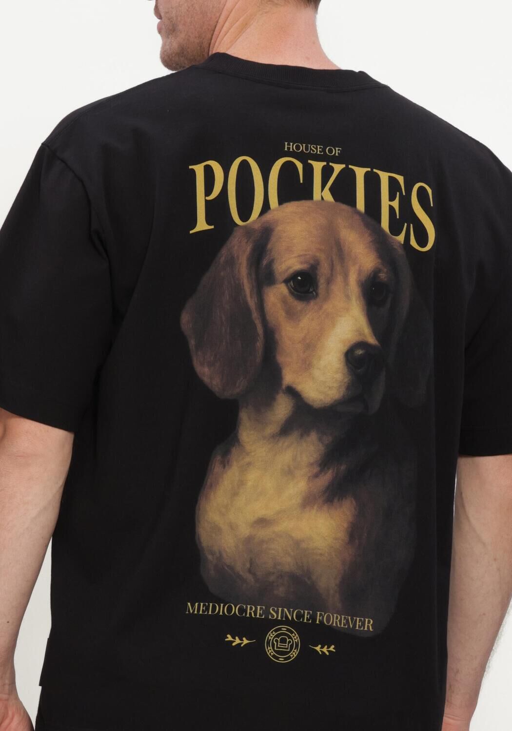 Zwarte POCKIES T-shirt BEAGLE TEE - large