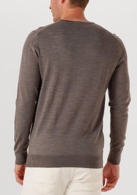 Bruine PROFUOMO Trui PULLOVER CREWNECK MERINO - large
