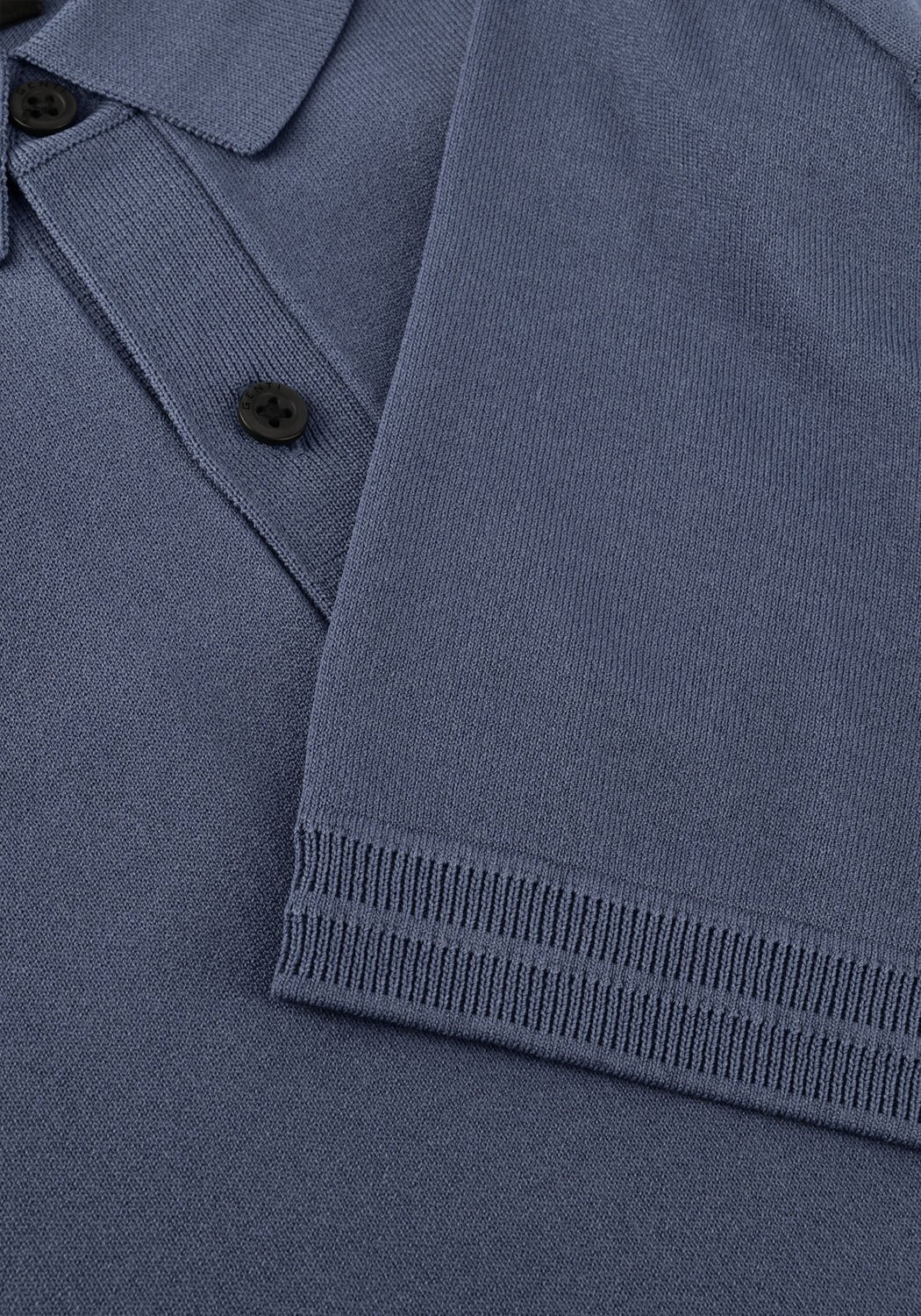 Blauwe GENTI Polo POLO 2 BUTTON SS 1260 - large