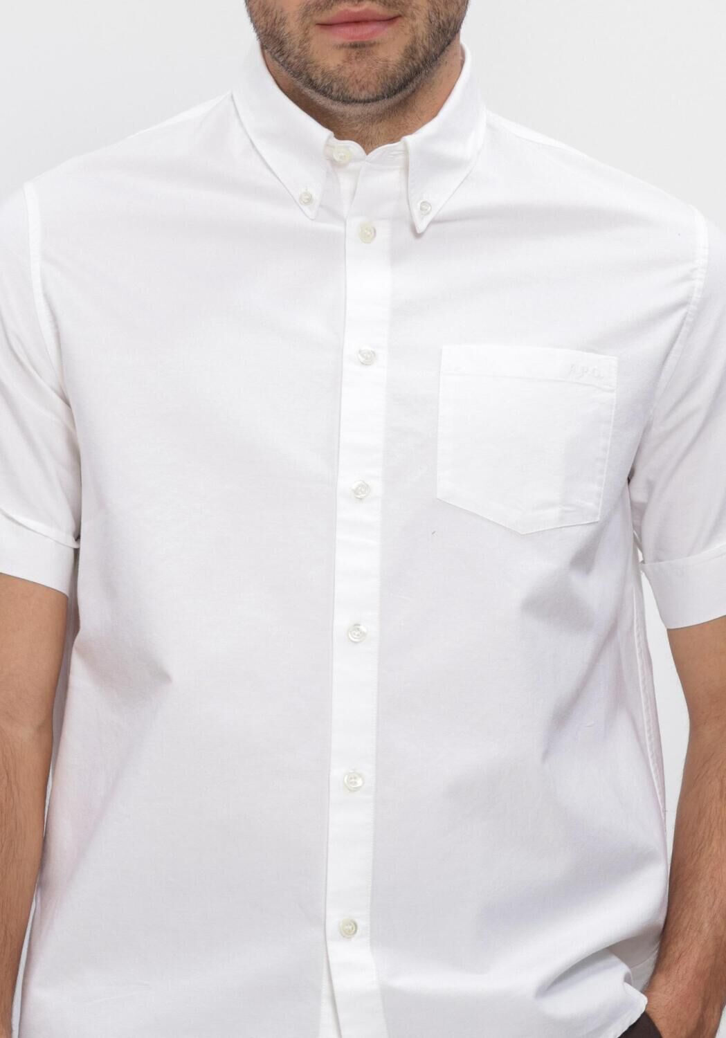 Witte APC Casual overhemd CHEMISETTE JACK - large