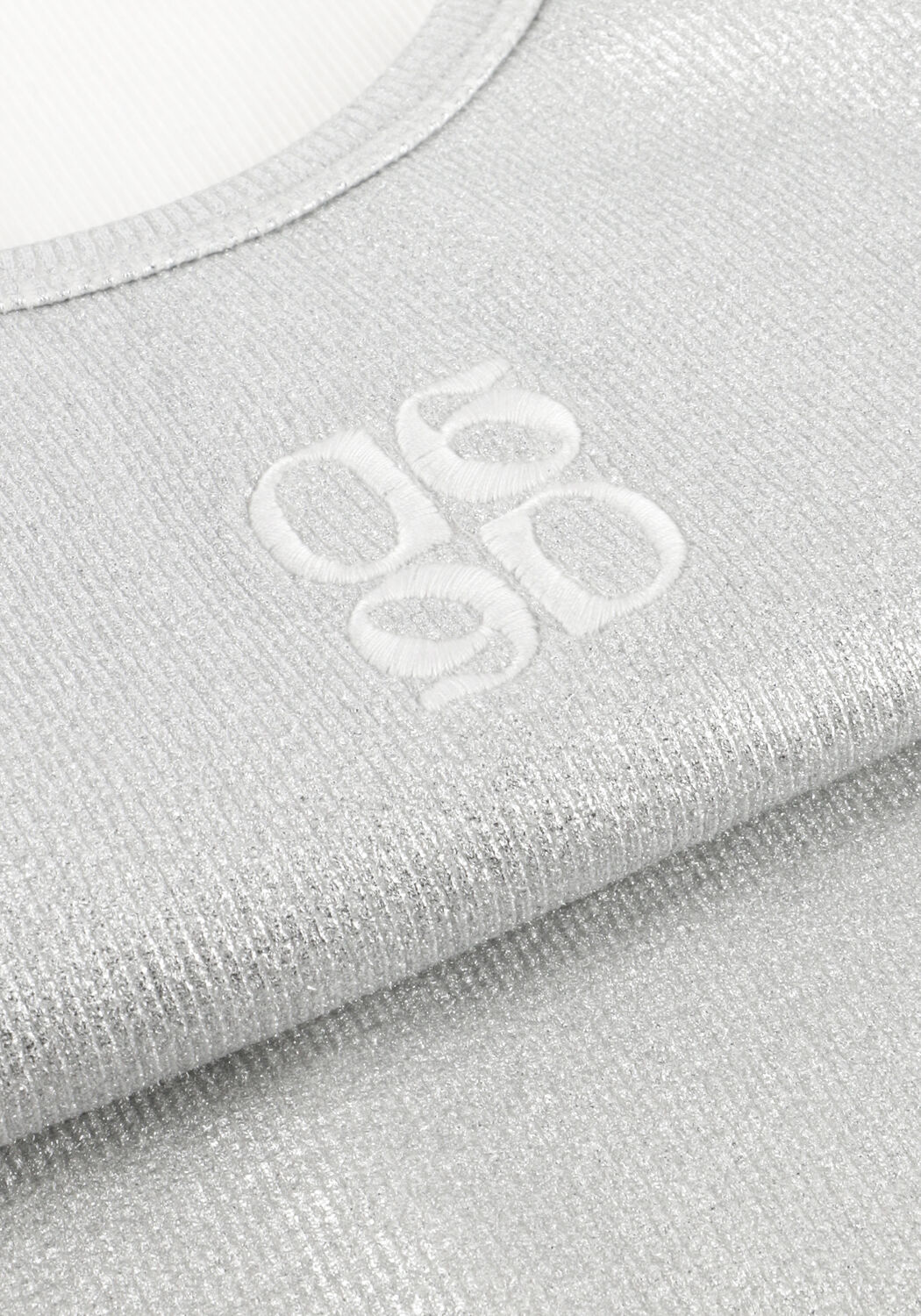 Zilveren DANTE6 Top ZORA METALLIC LOGO TANKTOP - large