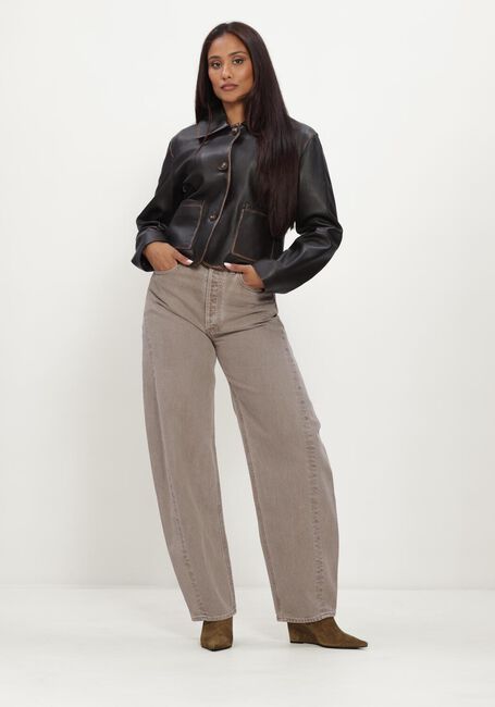 Grijze AGOLDE Barrel jeans LUNA PIECED JEAN IN CEDAR - large