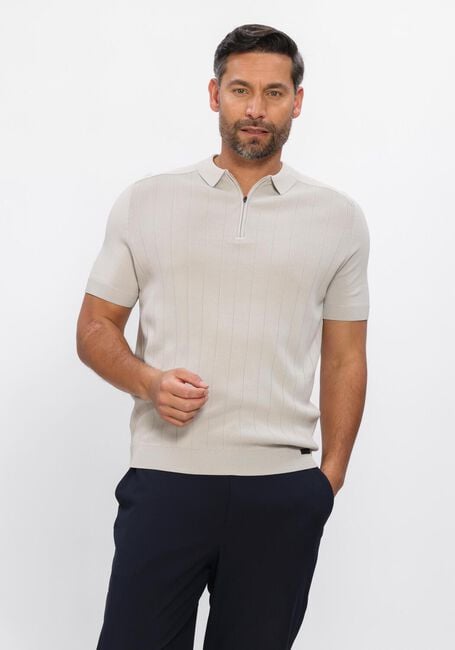 Beige GENTI Polo POLO ZIP SS 1260 - large
