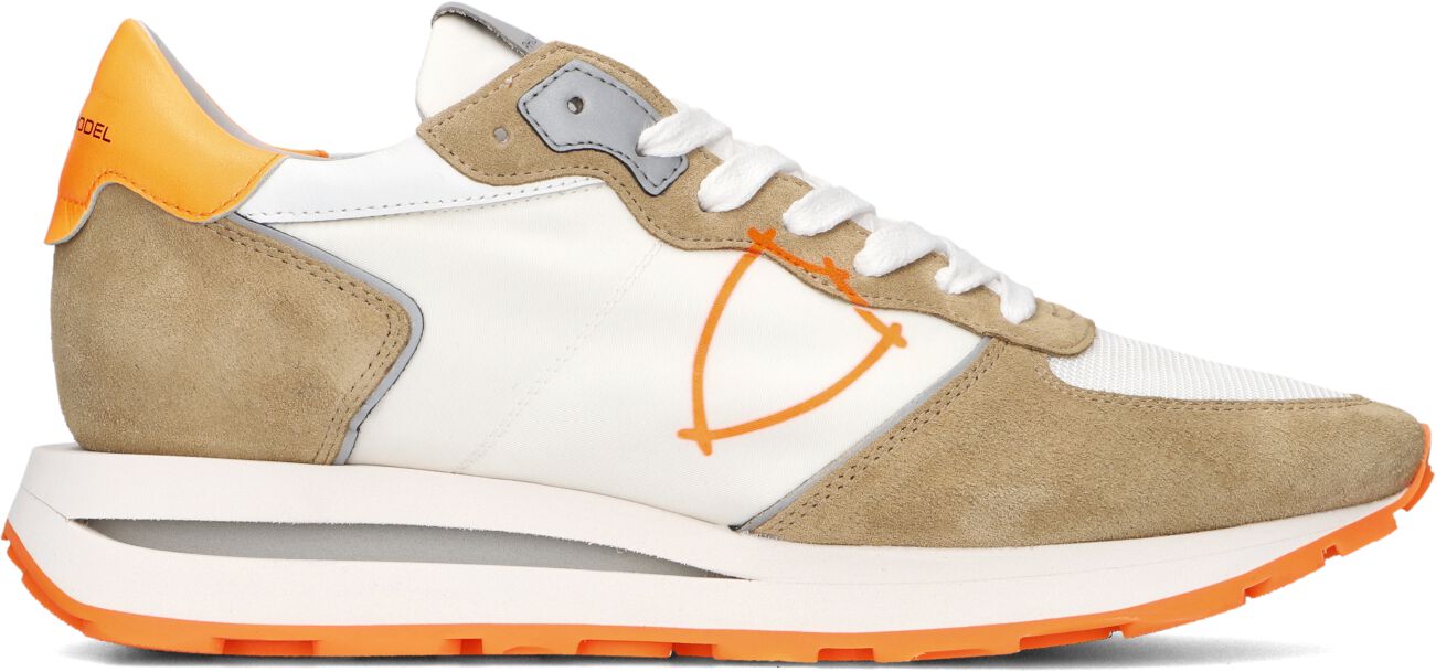 Philippe Model Lage Sneakers Dames Tropez Haute Low, Maat: 41, Materiaal: Suède, Kleur: Beige