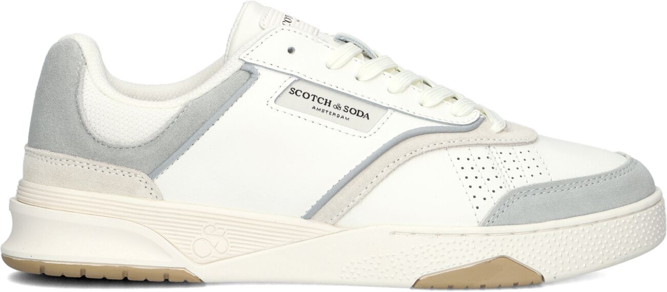 Scotch & Soda Lage Sneakers Heren Court Cup, Maat: 41, Materiaal: Leer, Kleur: Wit