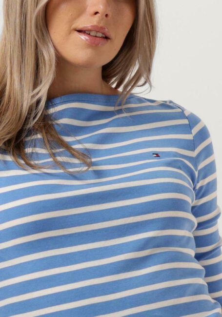 Lichtblauwe TOMMY HILFIGER Tops & T-shirts NEW CODY SLIM BOAT-NK SS 3/4SLV - large