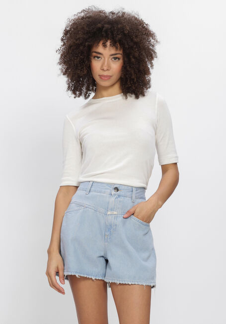 Ecru CLOSED Top CREWNECK SHORTSLEEVE - large