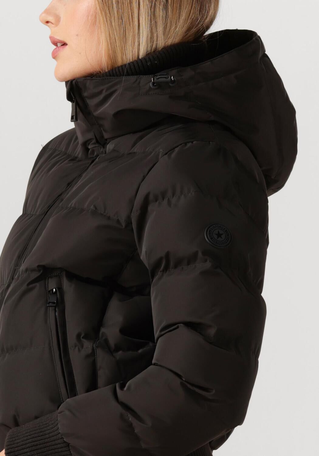 Zwarte AIRFORCE Gewatteerde jas TATE BOMBER - large