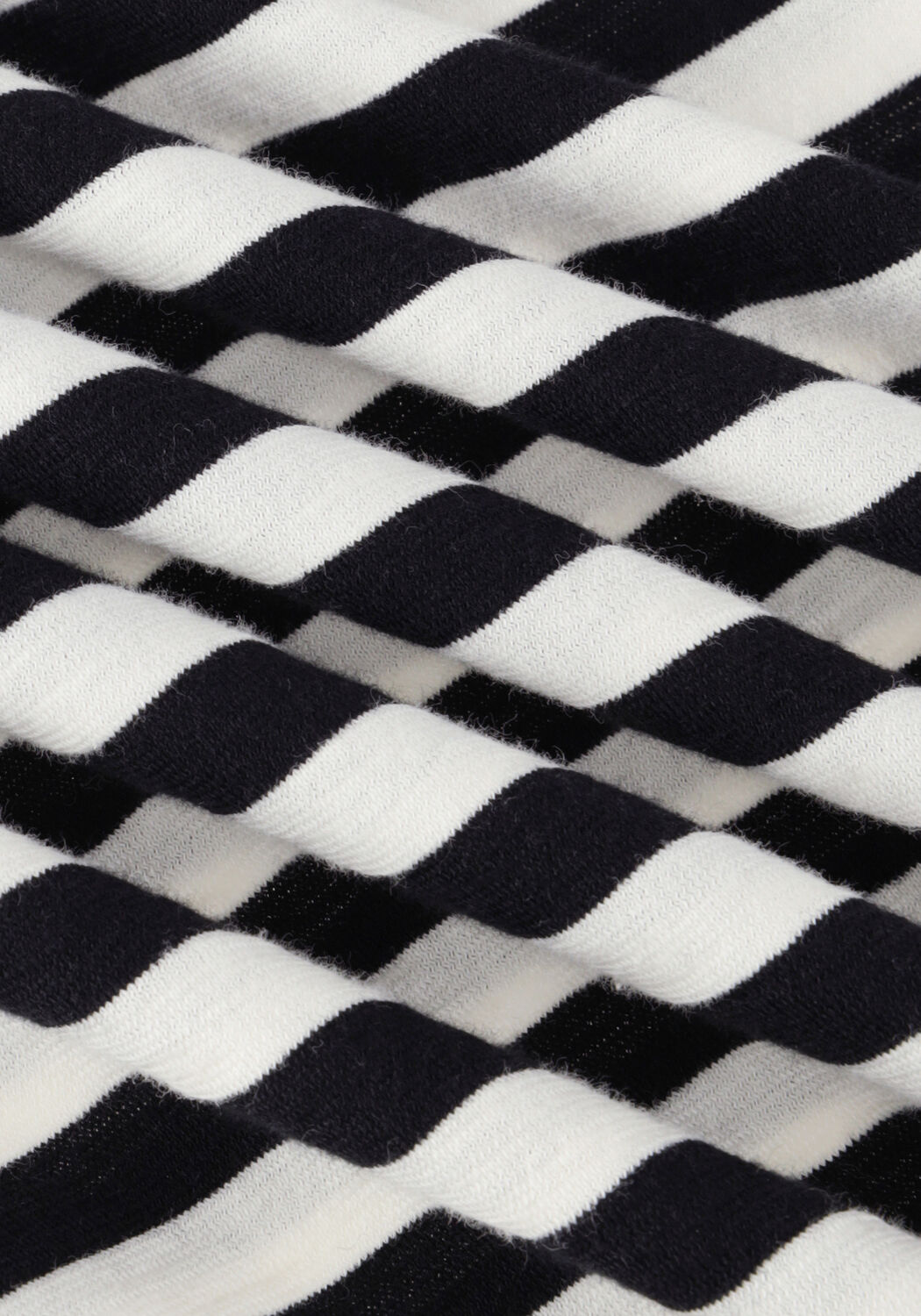 Witte PENN & INK Top T-SHIRT STRIPE - large