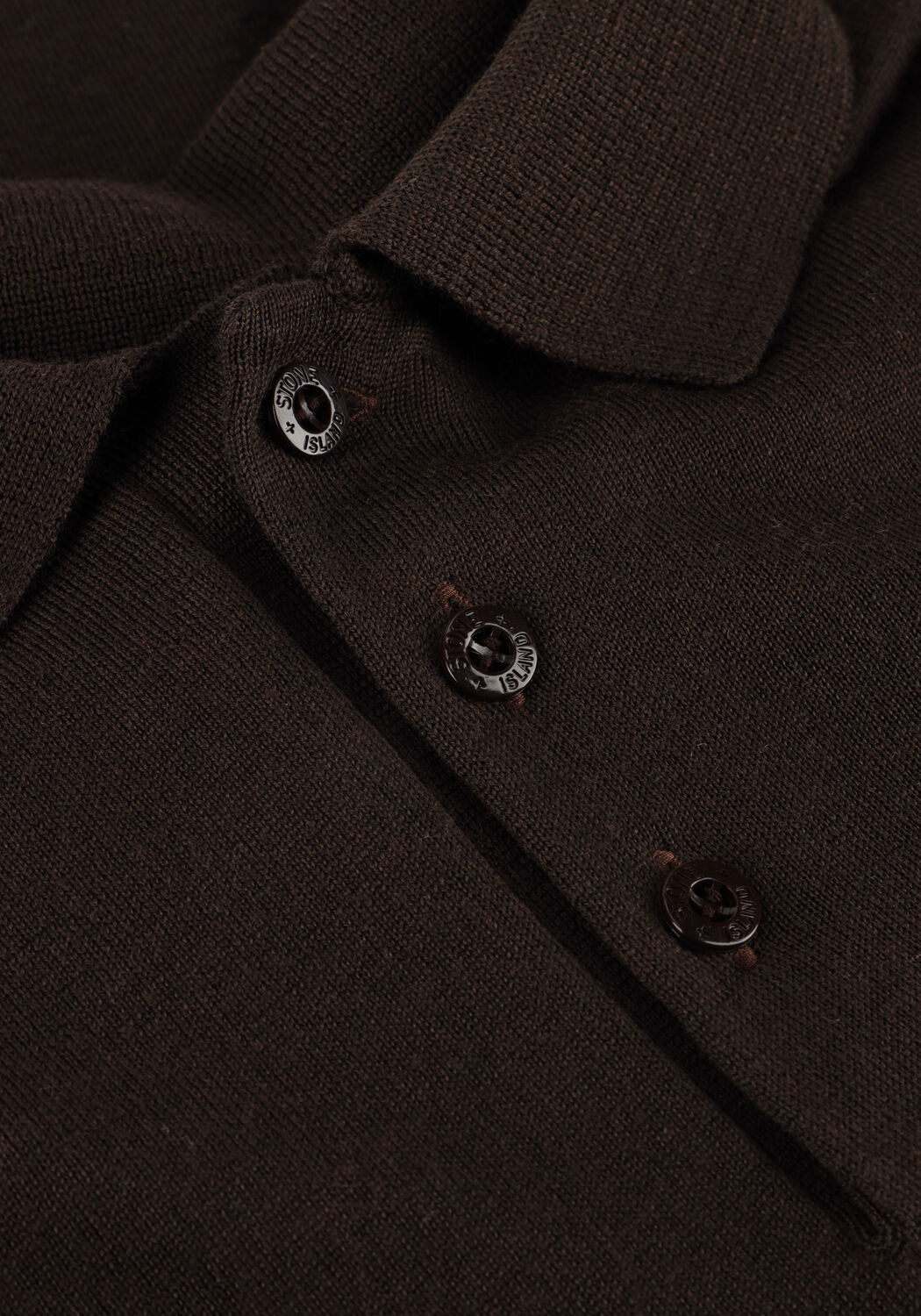 Bruine STONE ISLAND Trui LS POLO - large