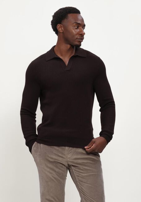 Bruine GRAN SASSO Trui TENNIS L/SLV SKIPPER - large