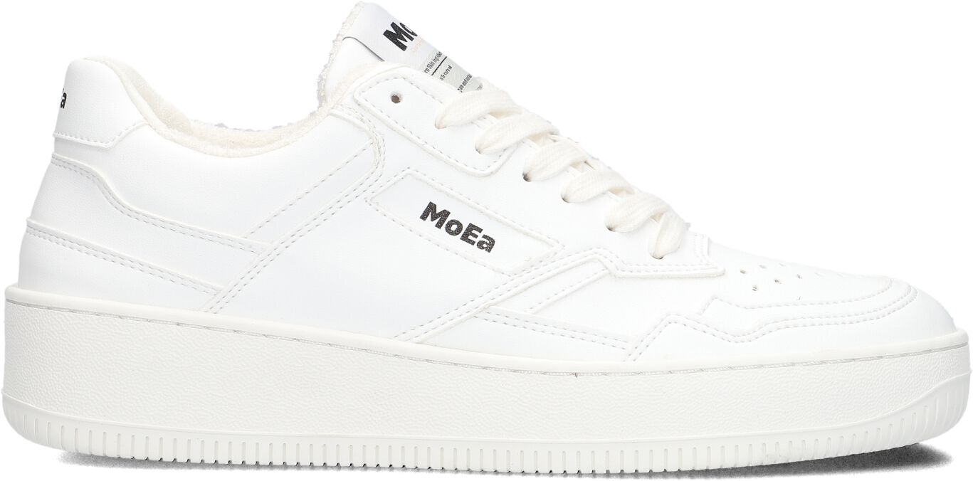 MoEa Lage Sneakers Dames Moea-basgn1, Maat: 37, Materiaal: Vegan, Kleur: Wit