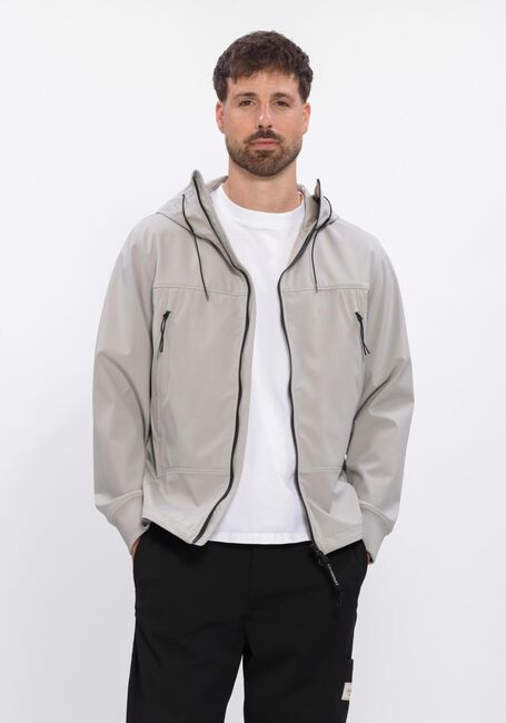 Grijze CP COMPANY Jack C.P. SHELL-R GOGGLE JACKET - large