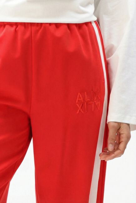 Rode ALIX THE LABEL Broeken LADIES WOVEN STRASS STRIPE PANTS - large