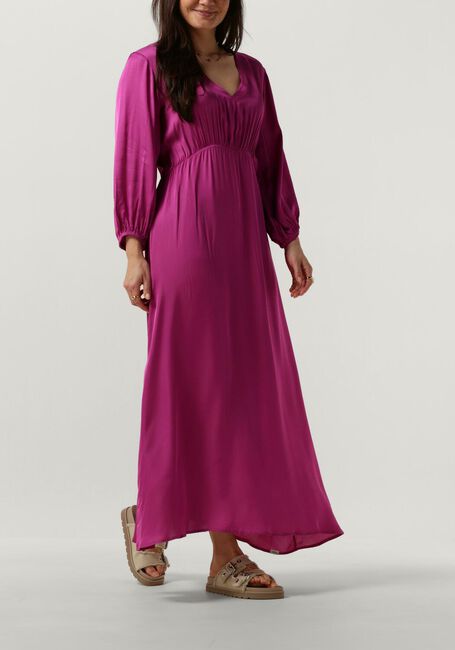 Roze PENN & INK Maxi jurk DRESS PINK - large
