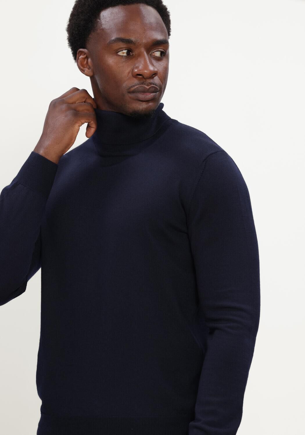 Donkerblauwe GRAN SASSO Coltrui TURTLE NECK - large