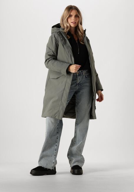 Donkergrijze ELVINE Gewatteerde jas SIGNY - large