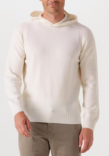 Ecru GRAN SASSO Truien/vesten PULL HOOD - large