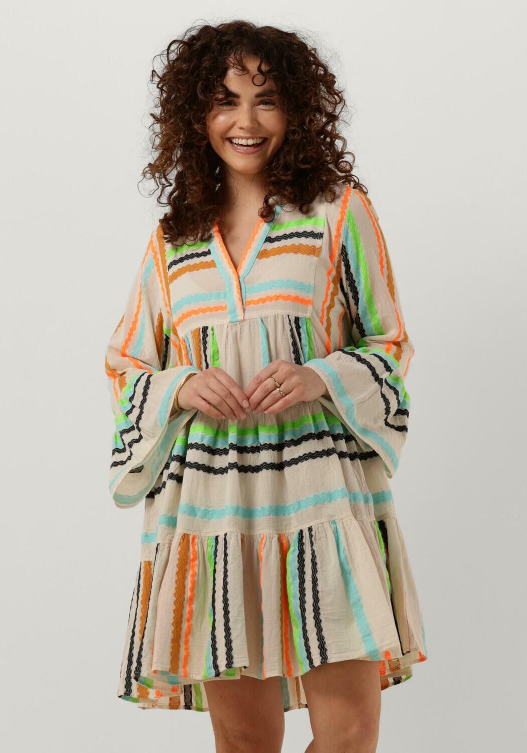 Devotion Mini Jurk Dames Ella, Maat: XS, Kleur: Gebroken wit