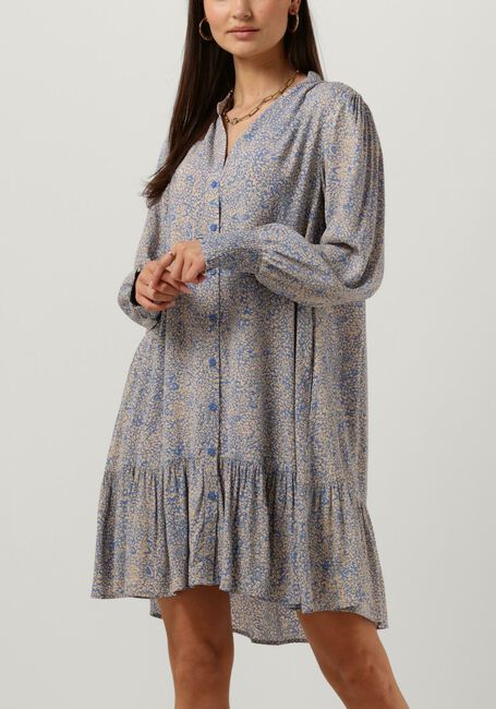 Lichtblauwe SECOND FEMALE Mini jurk GIOIA MINI DRESS - large