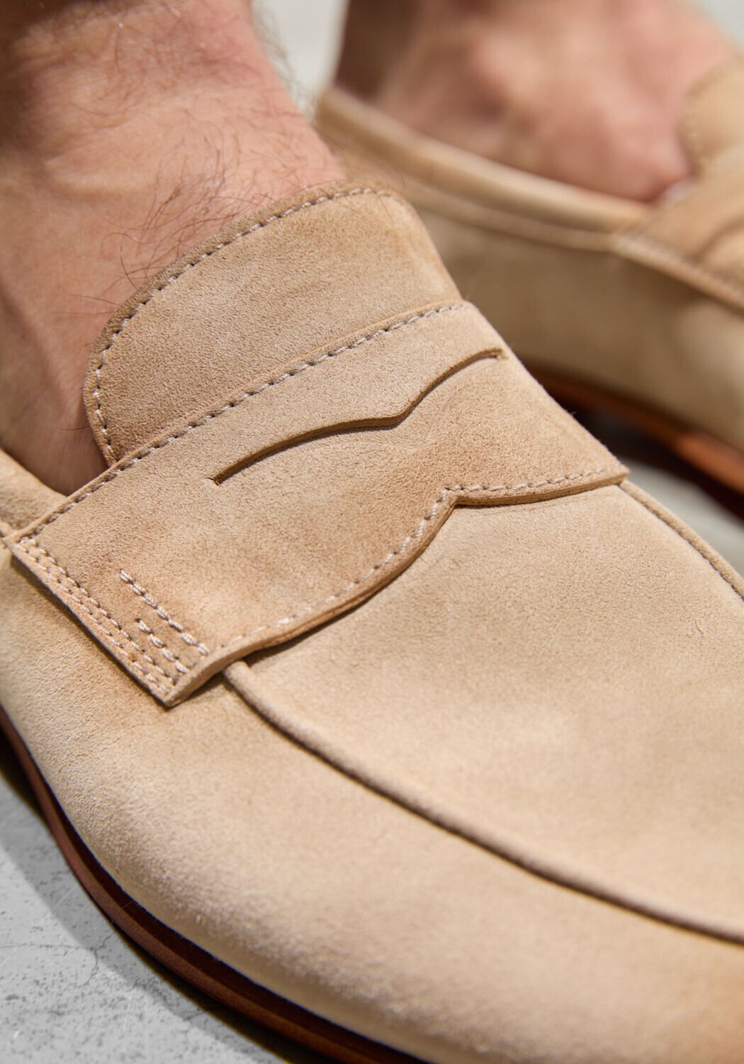 Beige SANTONI Instappers CARLOS - large