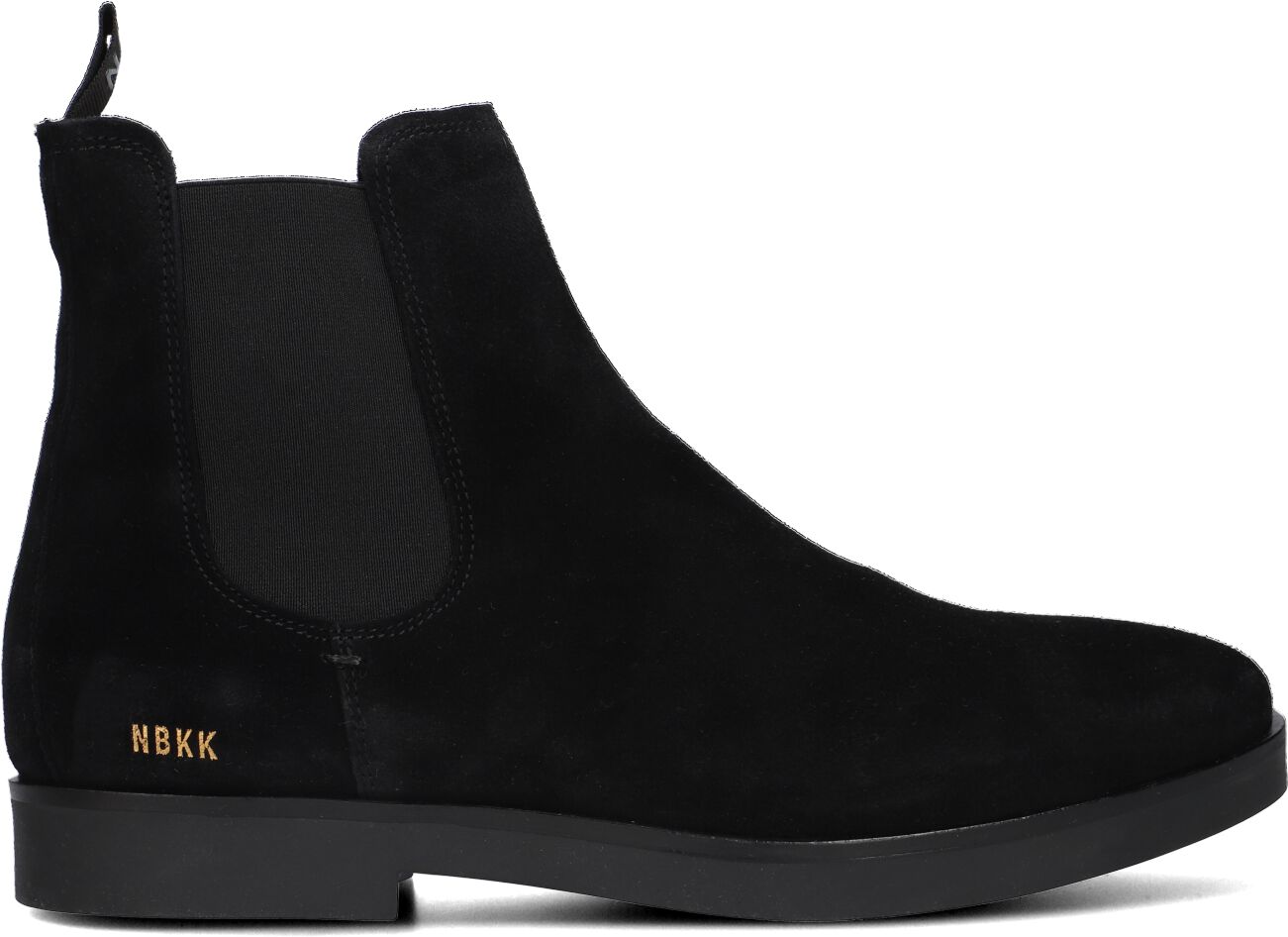 Nubikk Chelsea Boots Heren Logan Chelsea, Maat: 44, Materiaal: Suède, Kleur: Zwart