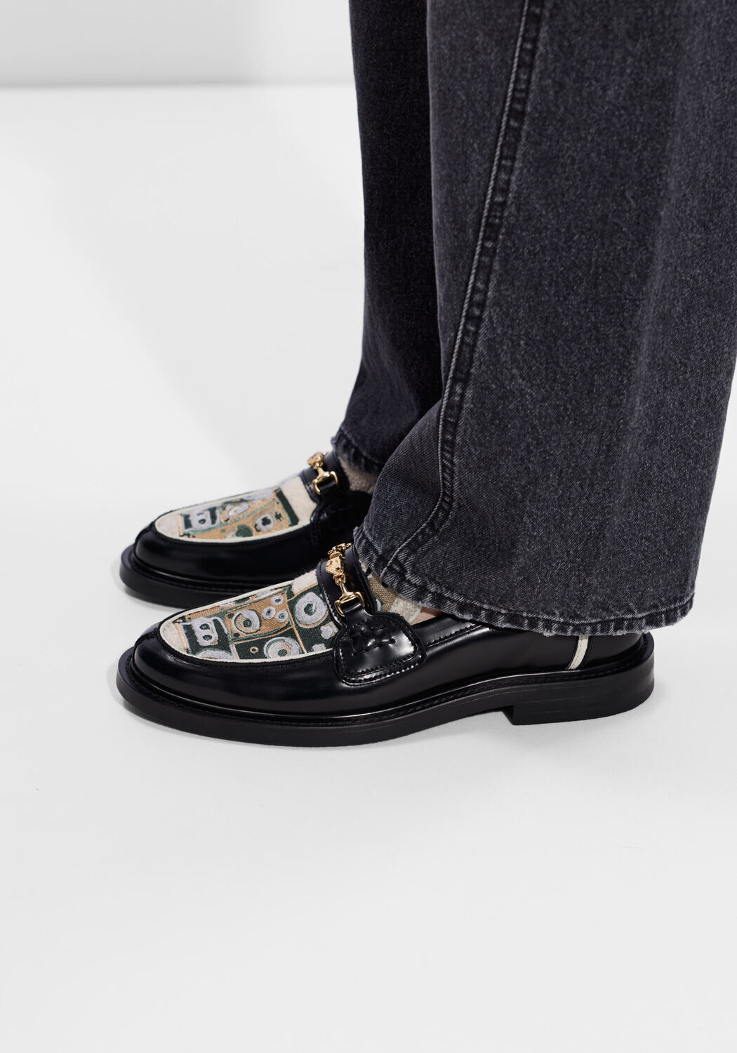 Zwarte FILLING PIECES Loafers LOAFER SPEAKER WALL - large