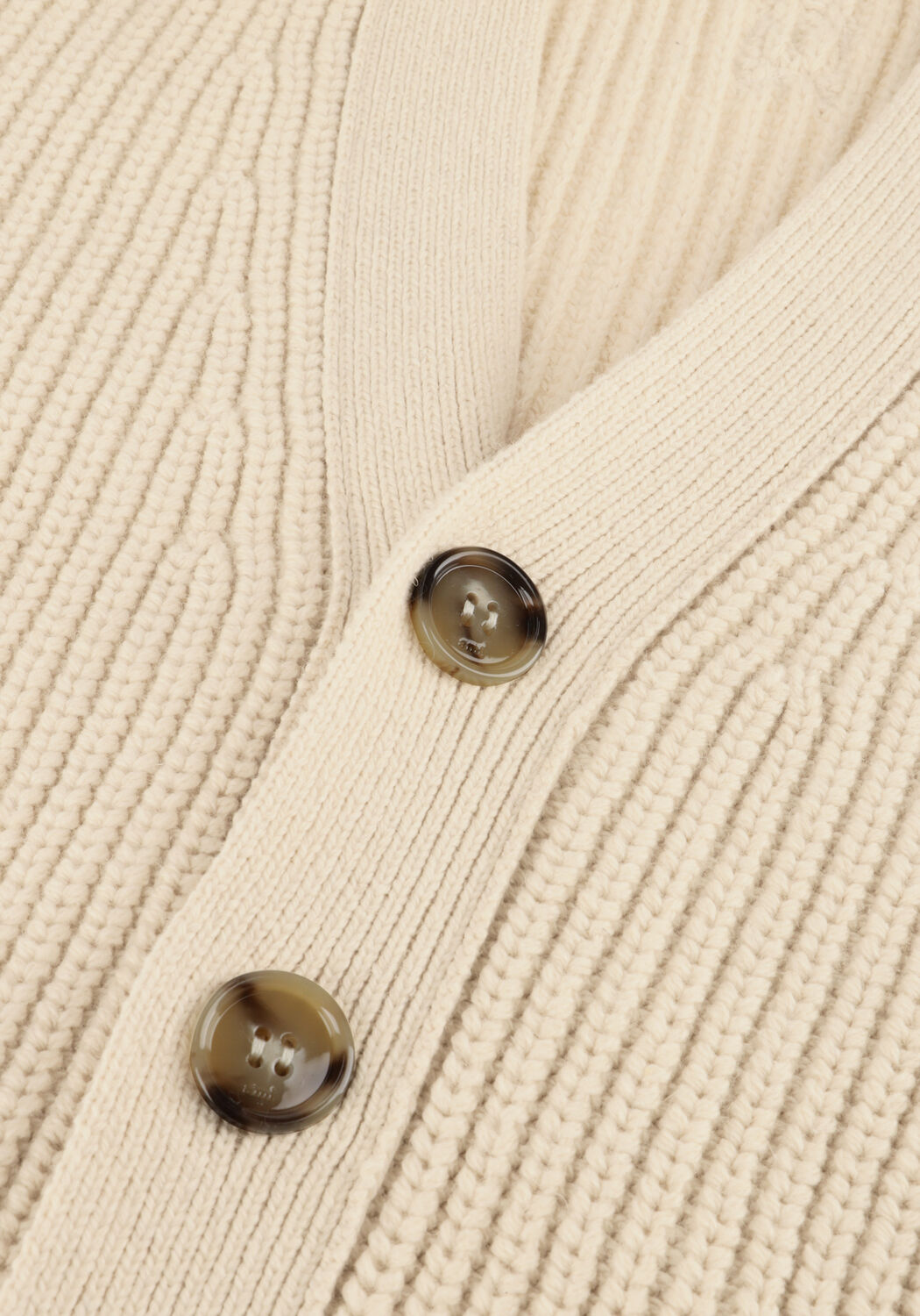 Ecru AMI PARIS Vest CARDIGAN WITH AMI DE COEUR AND AMI PARIS PATCH - large