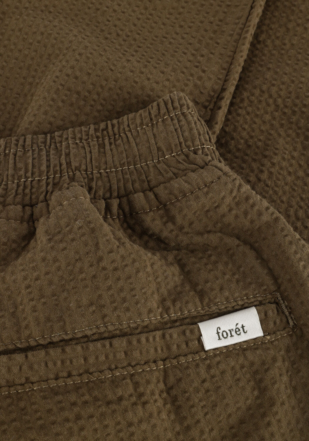 Khaki FOR&Eacute;T Chino CALM SEERSUCKER PANT - large