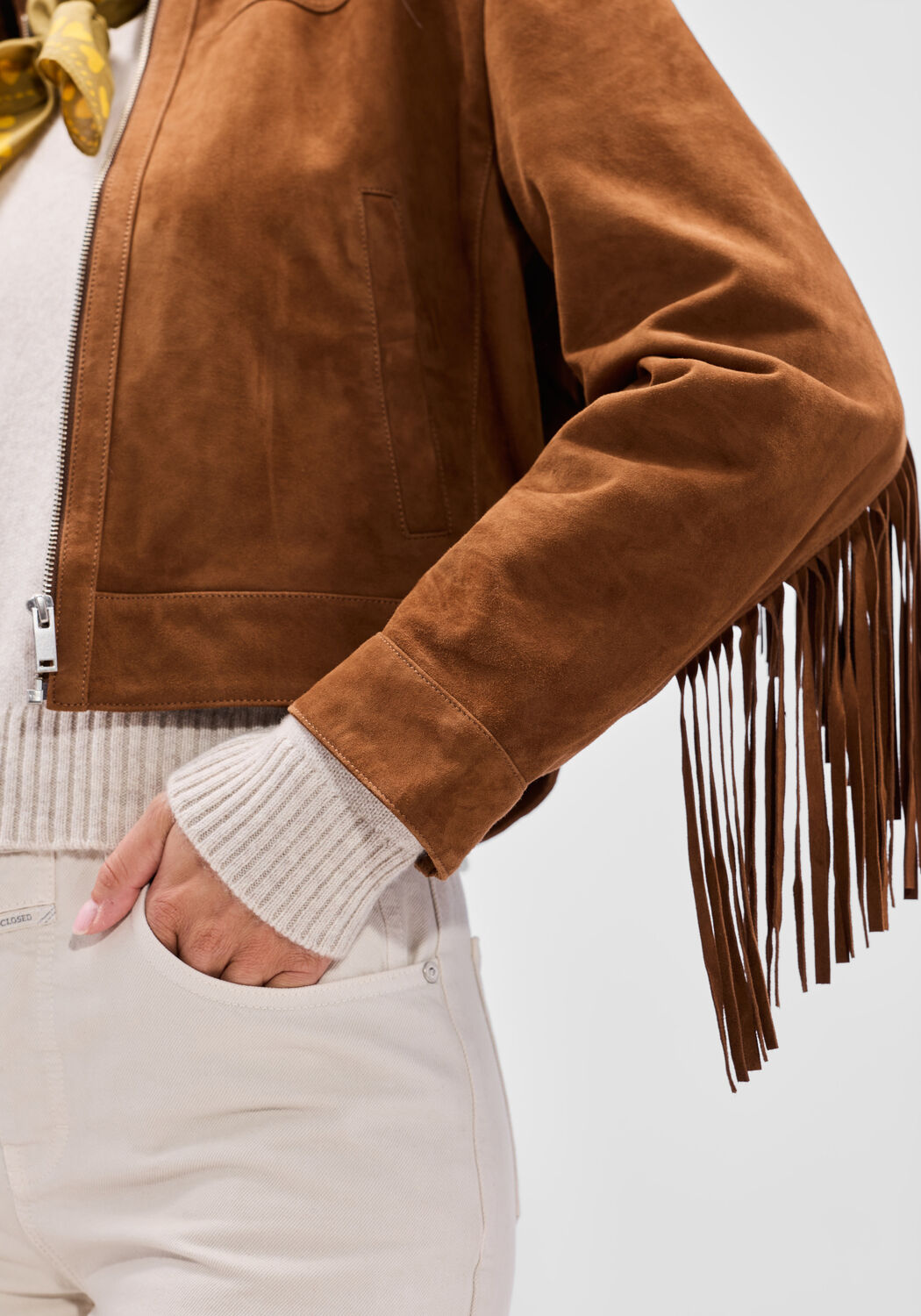 Cognac STUDIO AR Jack SUE GOAT SUEDE STURDY - large