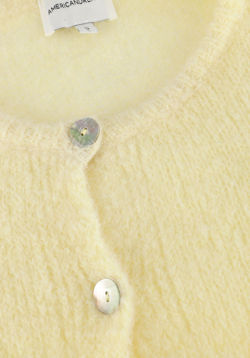 Gele AMERICAN DREAMS Vest SUSAN ALPACA CARDIGAN - large