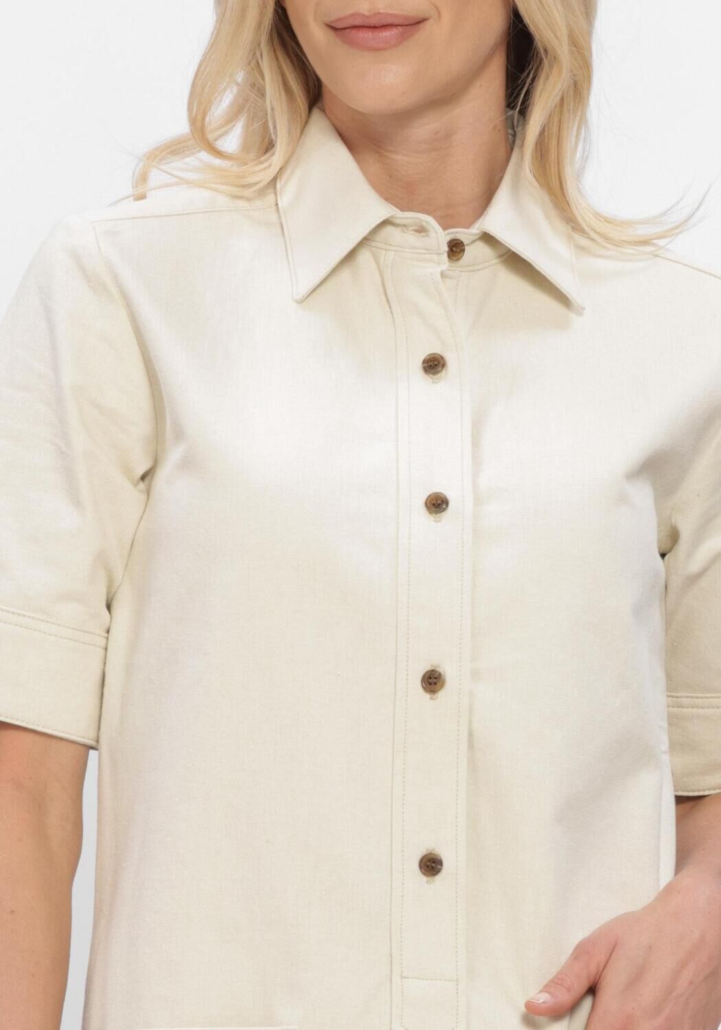 Ecru APC Polo ROBE POLY - large