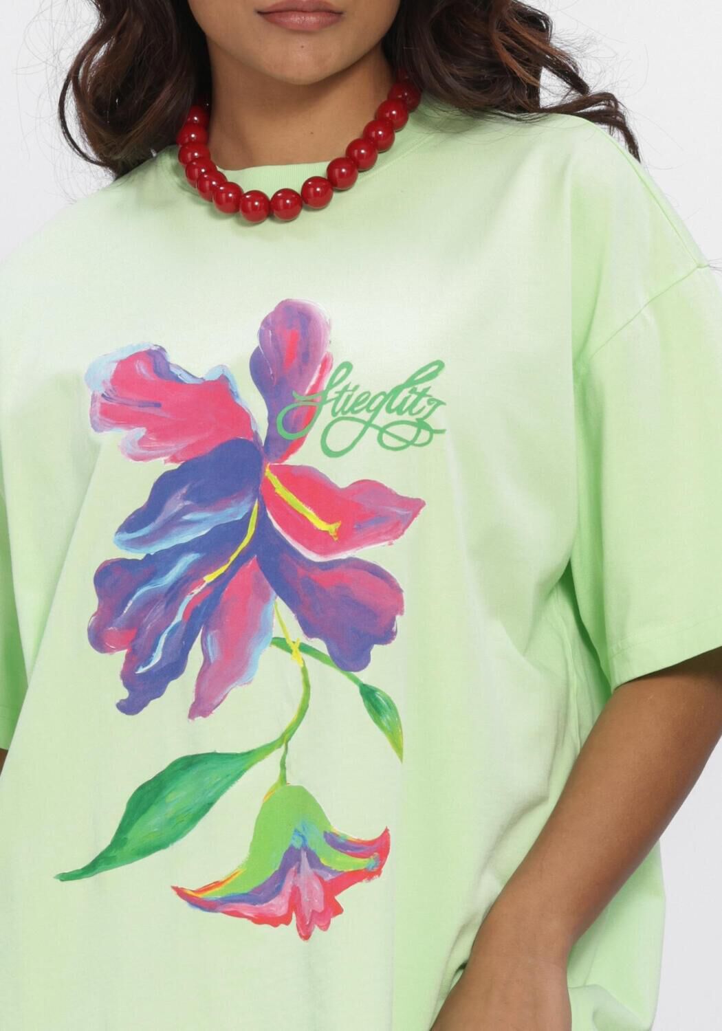 Groene STIEGLITZ Tops & T-shirts PHILO OVERSIZED T SHIRT - large